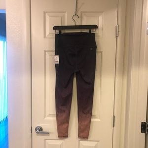 Pink Purple and Grey Workout Leggings